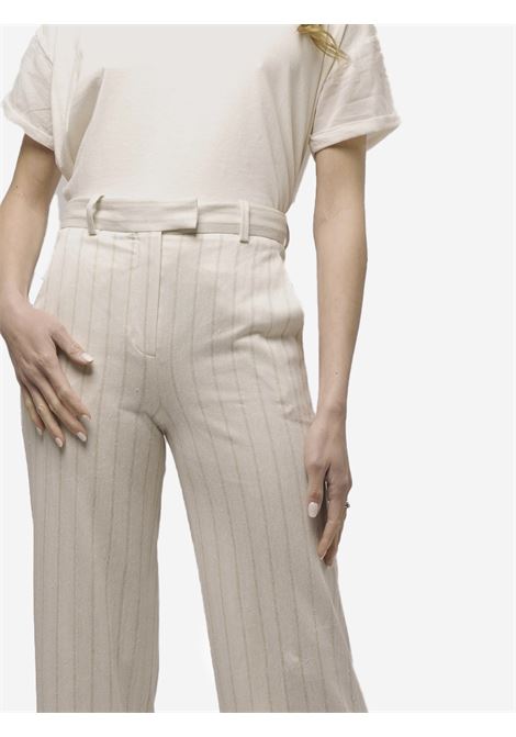 Pantalone gessato in misto lino CIRCOLO 1901 | Pantaloni | FD31208310B